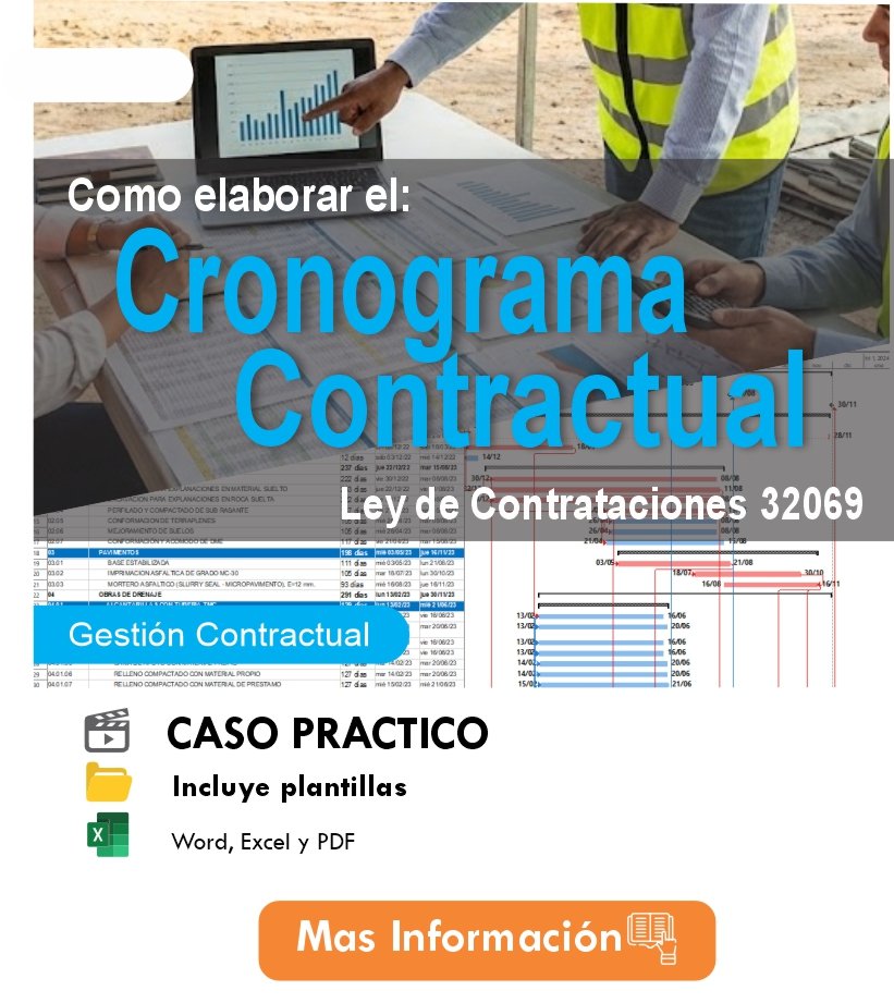 Elaboración del Cronog. Contractual_Ley Contrat. 32069